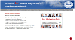 Desktop Screenshot of bewerbungsautor.de